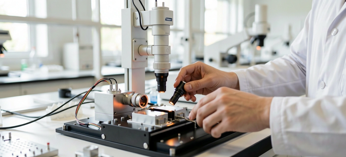 Detail of research equipment